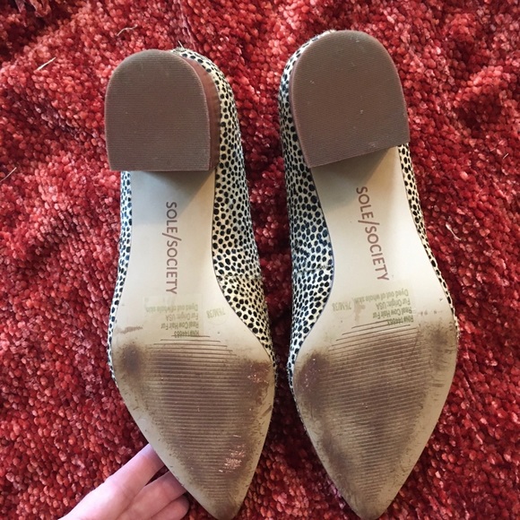 Sole Society Calf Hair Block Heels - Picture 4 of 9
